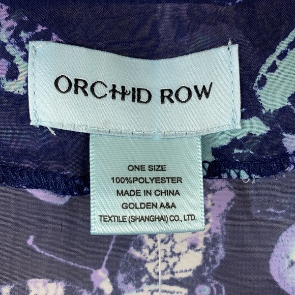 Orchid Row Butterly Printed Chiffon Kimono - Picture 8 of 10